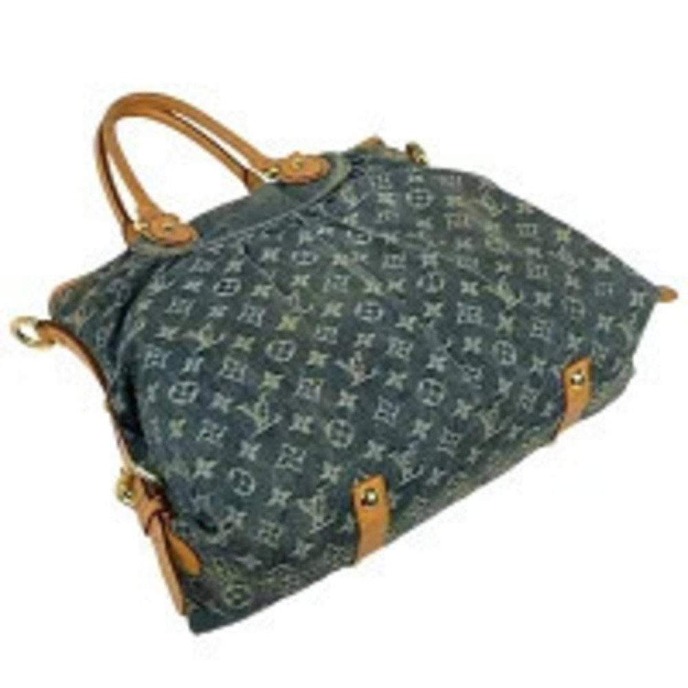 Louis Vuitton Handbag Monogram Bag Shoulder Neo Blue Denim Cabby Blue